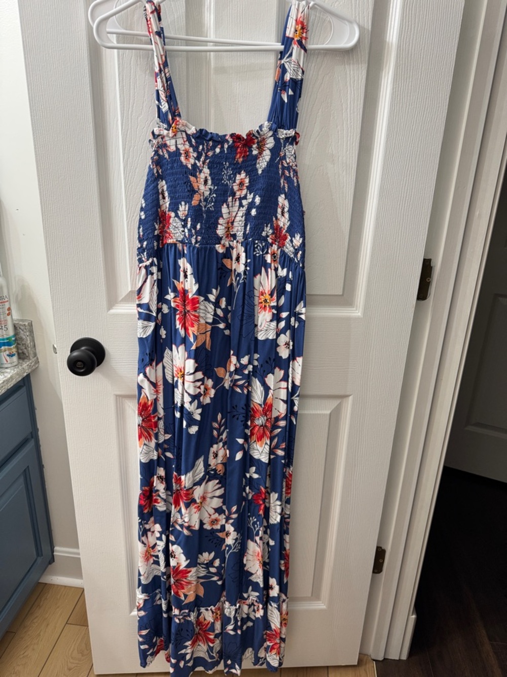 Isabel Maternity by Ingrid & Isabel Navy Floral Maxi Dress